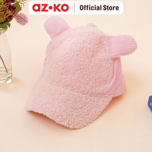 [EZO.0800317] AZKO Ataru Topi Baseball Anak Fur - Pink aksesoris kepala fashionable kids hat topi lucu anak anak kid baseball cap