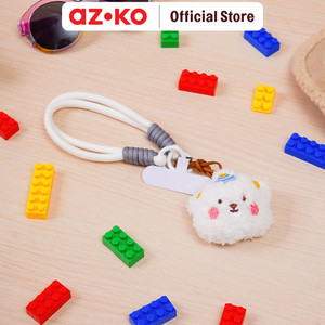 [EZO.0800323] AZKO Ataru Gantungan Kunci Strap Plush Bear Random key chain penanda kunci serbaguna key ring accessories