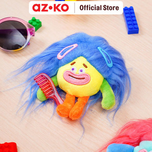 [EZO.0800329] AZKO Ataru Gantungan Kunci Plush Crazy Girl Random key chain penanda kunci serbaguna key ring accessories