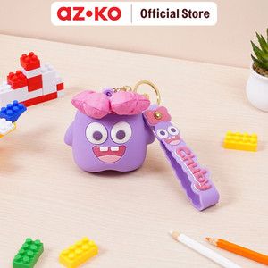 [EZO.0800331] AZKO Ataru Gantungan Kunci Monster With Bow Random key chain penanda kunci serbaguna key ring accessories