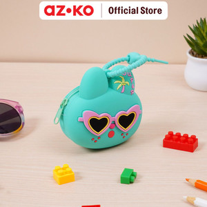 [EZO.0800347] AZKO Ataru Gantungan Kunci Pouch Animal With Sunnies Random key chain penanda kunci serbaguna key ring accessories