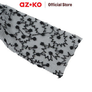 [EZO.0800354] AZKO Ataru Ikat Rambut Pearl Dengan Tille - Putih / Hitam hair tie aksesoris karet rambut cewek iket rambut wanita