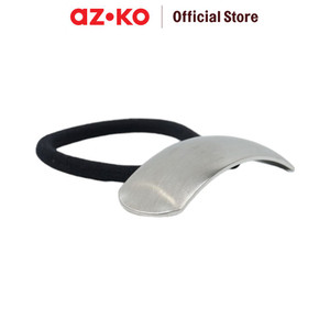 [EZO.0800356] AZKO Ataru Ikat Rambut Slim Rectangular - Silver/Gold hair tie aksesoris karet rambut cewek iket rambut wanita