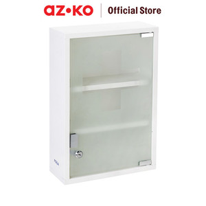 [EZO.0800362] AZKO Fosa Kabinet Penyimpanan Obat 30X12X45 cm - Putih tempat obat-obatan medicine box medicine cabinet kotak penyimpanan obat