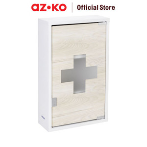 [EZO.0800364] AZKO Fosa 30X12X50 cm Kabinet Penyimpanan Obat - Putih tempat obat-obatan medicine box medicine cabinet kotak penyimpanan obat