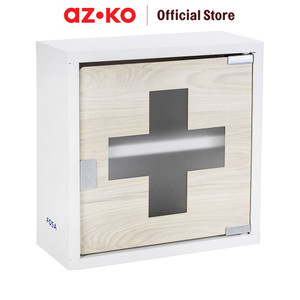 [EZO.0800365] AZKO Fosa 30X12X30 cm Kabinet Penyimpanan Obat - Putih tempat obat-obatan medicine box medicine cabinet kotak penyimpanan obat