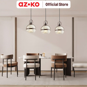 [EZO.0800375] AZKO Eglare Karla Lampu Gantung Hias 3L E14 Long - Cokelat Coffee hanging lamp decorations lighting plafon light decoration lampu langit langit dekorasi interior ceiling light home decor