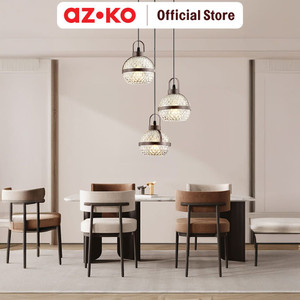 [EZO.0800376] AZKO Eglare Karla Lampu Gantung Hias 3L E14 Round - Cokelat Coffee hanging lamp decorations lighting plafon light decoration lampu langit langit dekorasi interior ceiling light home decor
