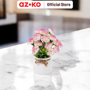 [EZO.0800385] AZKO Forhom 14 cm Tanaman Artifisial Carnation Dengan Pot Random tumbuhan buatan bunga hias cantik sintetis tanaman artificial dekorasi flower pajangan rumah serbaguna hiasan properti foto