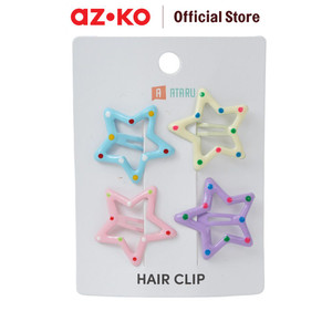 [EZO.0800400] AZKO Ataru Set 4 Pcs Jepit Rambut Star Small Random hair clip aksesoris jepitan cewek penjepit hiasan rambut wanita aksesori kepala