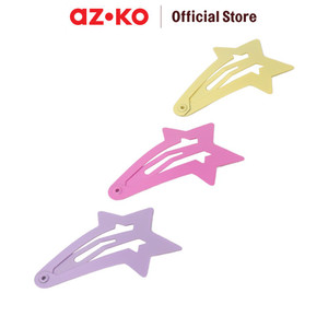 [EZO.0800409] AZKO Ataru Set 3 Pcs Jepit Rambut Star Falling Summer - Cokelat hair clip aksesoris jepitan cewek penjepit hiasan rambut wanita aksesori kepala