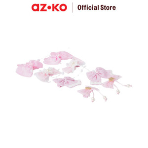 [EZO.0800413] AZKO Ataru Set 8 Pcs Jepit Rambut - Pink hair clip aksesoris jepitan cewek penjepit hiasan rambut wanita aksesori kepala