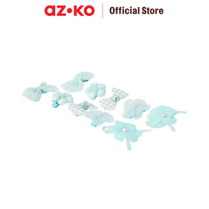 [EZO.0800415] AZKO Ataru Set 10 Pcs Jepit Rambut - Biru Muda hair clip aksesoris jepitan cewek penjepit hiasan rambut wanita aksesori kepala