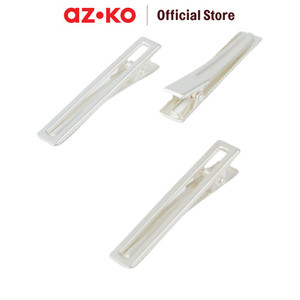 [EZO.0800421] AZKO Ataru Set 3 Pcs Jepit Rambut Rectangle - Silver hair clip aksesoris jepitan cewek penjepit hiasan rambut wanita aksesori kepala