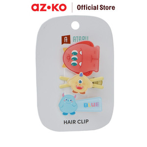 [EZO.0800428] AZKO Ataru Set 3 Pcs Jepit Rambut Monster - Oranye hair clip aksesoris jepitan cewek penjepit hiasan rambut wanita aksesori kepala