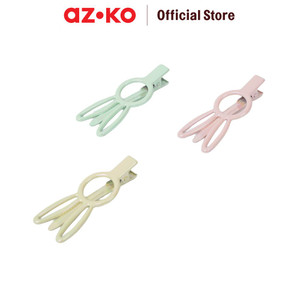 [EZO.0800436] AZKO Ataru Set 3 Pcs Jepit Rambut Bunny Medium Holo hair clip aksesoris jepitan cewek penjepit hiasan rambut wanita aksesori kepala
