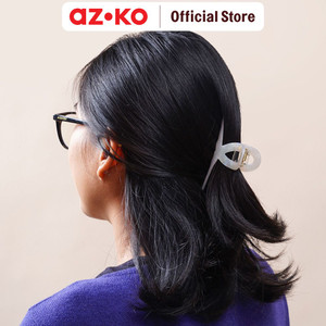 [EZO.0800443] AZKO Ataru Jepit Rambut Twisted Iridescent - Putih hair clip claw aksesoris jepitan cewek penjepit hiasan rambut wanita aksesori kepala