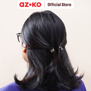 [EZO.0800455] AZKO Ataru Set 2 Pcs Jepit Rambut Asymetric Extra Small - Silver/Gold hair clip claw aksesoris jepitan cewek penjepit hiasan rambut wanita aksesori kepala