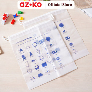 [EZO.0800460] AZKO Ataru 30X35 cm Set 2 Pcs Pouch Travel Serut kantong organizer kecil tempat kosmetik pouch aksesoris