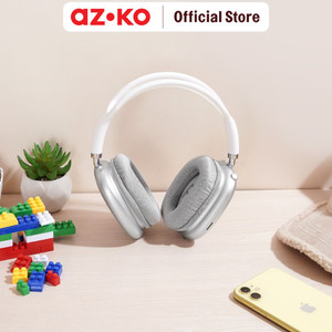 [EZO.0800472] AZKO Ataru Headphone Bluetooth V5.3 - Silver on ear headphones nirkabel headset telinga wireless aksesoris gadget