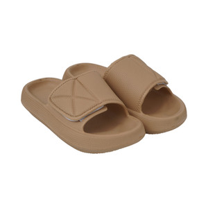 [EZO.0800497] AZKO Ataru Sandal Slides Pattern Single Color - Cokelat Sendal Unisex Alas Kaki Slide Cewek Cowok Fashion Wanita Dan Pria