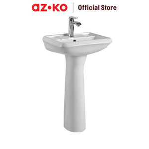 [EZO.0800518] AZKO Fosa Wastafel Berdiri Dengan Pedestal B2404 - Putih sink cabinet kabinet bawah wastafel sink storage furniture dapur