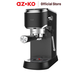 [EZO.0800524] AZKO Klaz 1.25 ltr Espresso Maker 15 Bar Dengan Pembuat Buih Susu - Hitam mesin kopi espresso machine alat pembuat minuman kopi