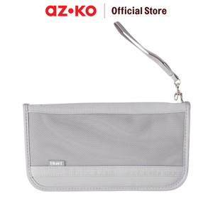 [EZO.0800529] AZKO Passport Organizer Dokumen Travel - Abu-Abu tempat dokumen surat penyimpanan arsip wadah kertas document serbaguna