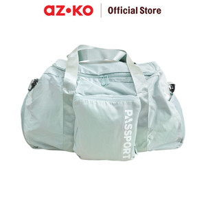[EZO.0800534] AZKO Passport Eloise Tas Duffle Lipat Dengan Kantong Sepatu - Hijau tas bahu stylish totebag serbaguna multifunctional bag tas travel praktis