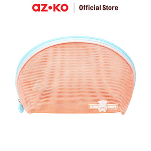 [EZO.0800538] AZKO Passport Orugana Pouch Organizer Half Moon - Oranye organizer bag set perlengkapan traveling tas serbaguna pouch