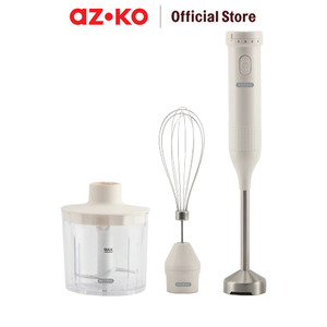[EZO.0800549] AZKO Memoo 500 ml Hand Blender - Putih pembuat jus tangan juice maker penghalus makanan praktis perlengkapan dapur