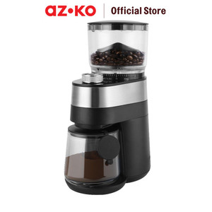 [EZO.0800554] AZKO Kris Coffee Grinder Dengan Pisau Flat Burr 120 watt - Hitam mesin penghalus kopi grinding machine alat penggiling kopi food grade pembuat minuman gilingan kopi