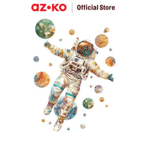 [EZO.0800563] AZKO Forhom Stiker Dinding Big Astronaut wall sticker dekorasi rumah tempel hiasan tembok motif home interior decoration
