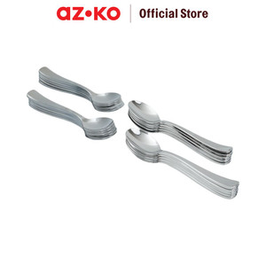 [EZO.0800581] AZKO Kris Set 20 Pcs Sendok Teh Sekali Pakai - Silver tea spoon food grade sendok pengaduk minuman peralatan minum perlengkapan dapur