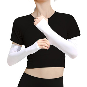 [EZO.0800631] AZKO Alph Manset Lengan Ice Silk Spf 5 Arm Sleeve Manset Tangan Olahraga Pelindung Lengan Uv Lengan Panjang Anti Uv