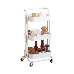 [EZO.0800648] AZKO Masterspace Handy Rak Troli Tempat Penyimpanan Multifungsi Dengan Roda Storage Trolley Wheels Rack Perlengkapan Rumah Tangga