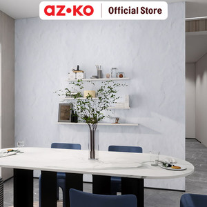[EZO.0800683] AZKO Maxbuilt 120X60X3 cm Panel Dinding Pu Motif Stone - Putih Dekorasi Rumah Tempel Hiasan Tembok Motif Home Interior Decoration