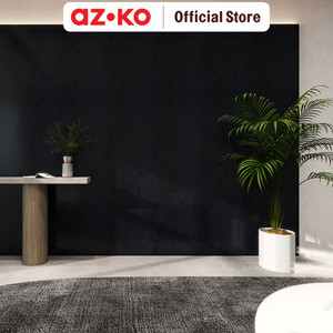 [EZO.0800684] AZKO Maxbuilt 120X60X3 cm Panel Dinding Pu Motif Stone - Hitam Dekorasi Rumah Tempel Hiasan Tembok Motif Home Interior Decoration