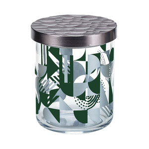 [EZO.0800686] AZKO Kris Stoples - Silver/Hijau Jar Tempat Simpan Snack Dan Permen Setoples Toples Akrilik Serbaguna Perlengkapan Dapur Wadah Makanan