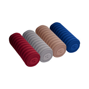 [EZO.0800688] AZKO Sleeplite Selimut Polar Fleece Stripe Blanket Motif Kain Penghangat Tubuh Aksesoris Tempat Tidur Bedroom Accessories Perlengkapan Kamar Tidur