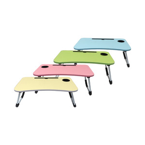 [EZO.0800689] AZKO Odi Meja Lipat Laptop Dengan Tempat Gelas Folding Table Foldable Study Desk Meja Belajar Mini Serbaguna Tatakan Laptop Notebook Minimalis Table