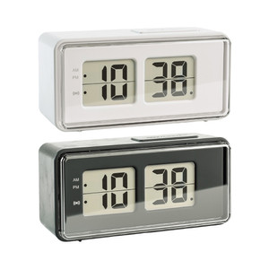 [EZO.0800696] AZKO Arthome Jam Meja Digital Flip 3529 Desk Clock Jam Digital Aesthetic Dekorasi Meja Hiasan Rumah Tempat Komersial