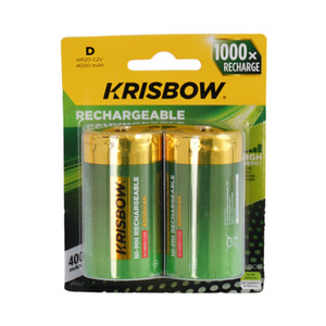 [EZO.0800699] AZKO Krisbow Baterai Rechargeable C & D Batre Isi Ulang Peralatan Elektronik Battery Rechargeable