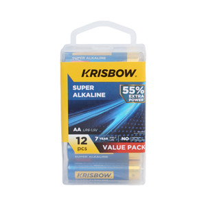 [EZO.0800738] AZKO Krisbow Baterai Super Alkaline AA Batre Cadangan Batre Battery Bateray Peralatan Elektronik
