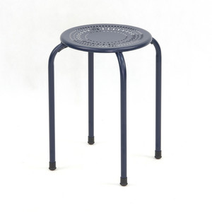 [EZO.0800745] AZKO Soleil Bangku Metal - Round Stool Tempat Duduk Serbaguna Perabot Tempat Duduk