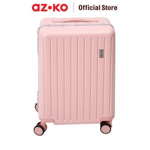 [EZO.0800762] AZKO Luggo 20 inci Ride On Koper Anak Pc & Aluminium Tsa Lock - Pink Hardcase Luggage Koper Kabin Dengan Tsa Tas Jalan-Jalan Travel Bag Tas Roda