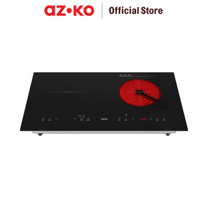 [EZO.0800810] AZKO Kris Kompor Listirk Infrared 2 Tungku - Hitam Electric Stove Kompor Elektrik 2 Tungku Perlengkapan Dapur Alat Masak