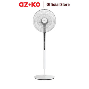 [EZO.0800817] AZKO Kris 14 inci Kipas Angin Berdiri Dc Motor - Putih Standing Fan Penyejuk Ruangan Kipas Lantai