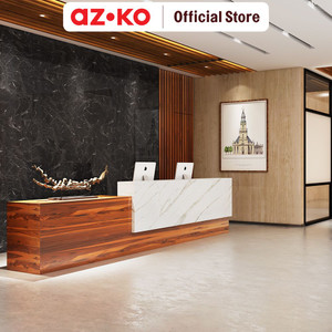 [EZO.0800824] AZKO Forhom 60X300 cm Panel Dinding Roll Motif Marmer - Hitam Wallpanel Pelapis Dinding Interior Dinding Indoor