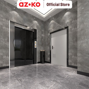 [EZO.0800825] AZKO Forhom 60X300 cm Panel Dinding Roll Motif Marmer - Abu-Abu Wallpanel Pelapis Dinding Interior Dinding Indoor